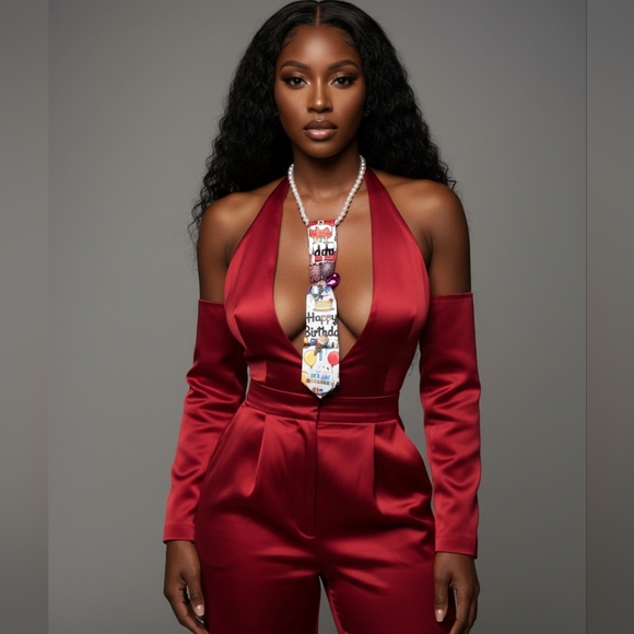 Handcrafted Luxury Fashion Necktie Necklace (Birthday 🎂 Bash) - Picture 6 of 17